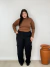 Blusa Feminina Gola Alta Manga Longa Plus Size - loja online