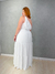 Vestido Longo Feminino Um Ombro Só com Amarração Plus Size na internet