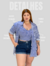Camisa/Cropped Feminino Crepinho Plus Size na internet