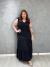 Vestido Longo Decote V Amarração Feminino Plus Size na internet