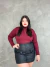 Blusa Feminina Gola Alta Manga Longa Plus Size - loja online