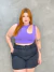 Cropped Feminino Corte Oval Plus Size - comprar online