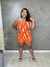 Macaquinho Feminino Jardineira Estampado Plus Size - comprar online