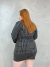 Blazer Feminino Quadriculada com Botões Dourados Plus Size - Styllus Anas Modas