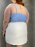 Short Saia Feminino Bolso Lateral Plus Size