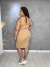 Vestido Feminino Canelado Detalhe Atrás Plus Size - Styllus Anas Modas