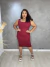 Imagem do Vestido Feminino Canelado Detalhe Atrás Plus Size
