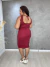 Vestido Feminino Canelado Detalhe Atrás Plus Size - comprar online