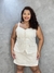 Conjunto Feminino Short Saia/Blusa Linho Plus Size na internet
