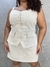 Conjunto Feminino Short Saia/Blusa Linho Plus Size - Styllus Anas Modas