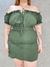 Imagem do Vestido Curto Feminino Lastéx Plus Size