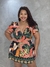 Macaquinho Feminino Estampado Manga Princesa Plus Size - comprar online