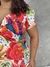 Macaquinho Feminino Estampado Manga Princesa Plus Size - Styllus Anas Modas