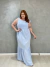 Vestido Com Amarração Decote Reto Feminino Plus Size - comprar online