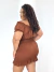 Vestido Curto Feminino Lastéx Plus Size - comprar online