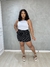 Short Saia Botão Encapado Feminino Plus Size - comprar online