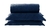 kit Colcha Casal 3 Peças Velvet Marinho - comprar online