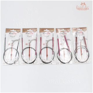 Agulhas Circulares para Tricô Cabo Fixo 80cm 360º Royale (3mm)