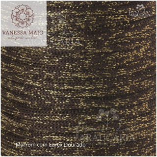 Náutico 5mm c/Lurex (Marrom c/Lurex Dourado)