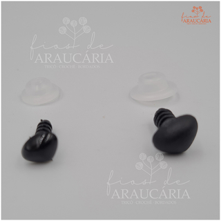 05 Focinhos Pretos com Travas (0.5cm)