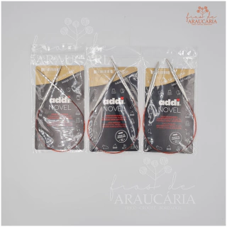 Agulhas Circulares para Tricô Cabo Fixo 40cm Addinovel (2.5mm)