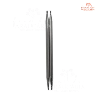 Par de Agulhas Circulares Intercambiáveis para Tricô Lace Longas Twist Chiaogoo (1.5mm)