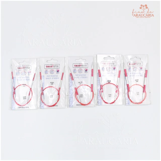 Agulhas Circulares para Tricô Cabo Fixo 40cm SmartStix (2mm)