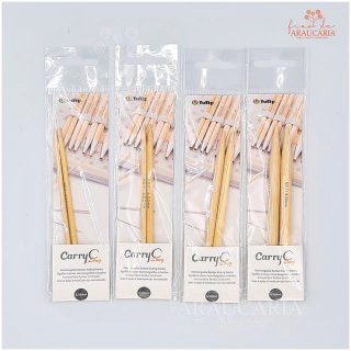 Par de Agulhas Circulares Intercambiáveis para Tricô Carry-C Longas (3.25mm)