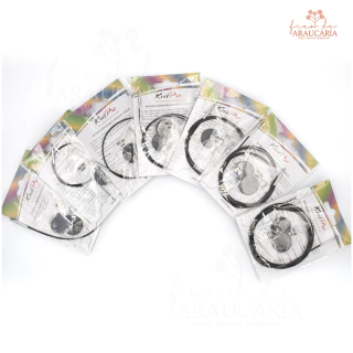 Cabo para Agulha Circular Intercambiável Black Silver Knitpro (40cm)
