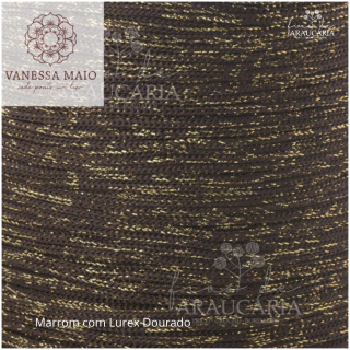 Náutico 3mm c/Lurex (Marrom c/Lurex Dourado)