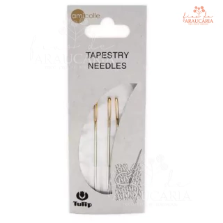 Kit com 03 Agulhas para Tapeçaria Tulip (nº 16)