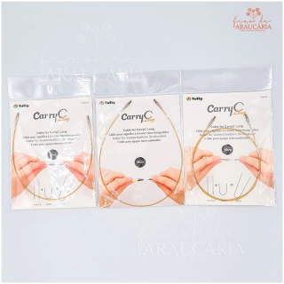 Cabo para Agulha Circular Intercambiável Carry-C Long Tulip (50cm)