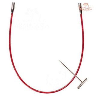Cabo para Agulha Circular Intercambiável Twist Red Chiaogoo (M-13cm)