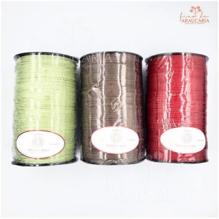 Anthúrio 4mm (Vermelho c/Lurex Cobre)