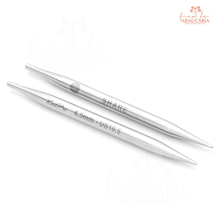 Par de Agulhas Circulares Intercambiáveis para Tricô Lace Longa Mindful (3mm)