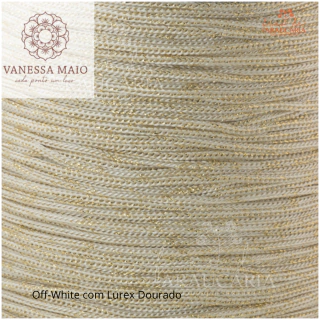 Náutico 3mm c/Lurex (Off-White c/Lurex Dourado)