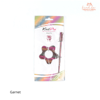 Alfinete Pin para Xale Knitpro Symfonie (Garnet Lilás)