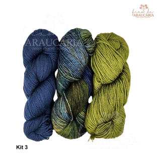 Kit TJ Misterioso Retiro Tricotando Idéias 2025 Malabrigo Rios (Kit 3)