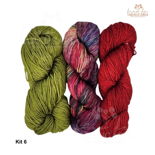Kit TJ Misterioso Retiro Tricotando Idéias 2025 Malabrigo Rios (Kit 6)