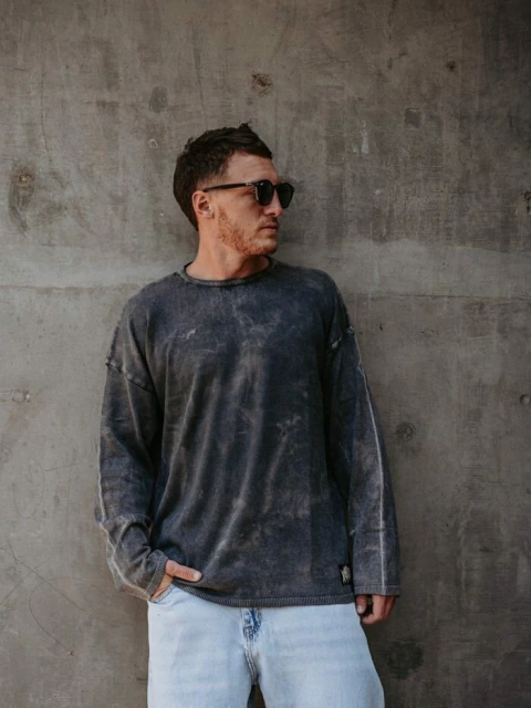 SWEATER DORIGO CHOPPED GRIS (04833)