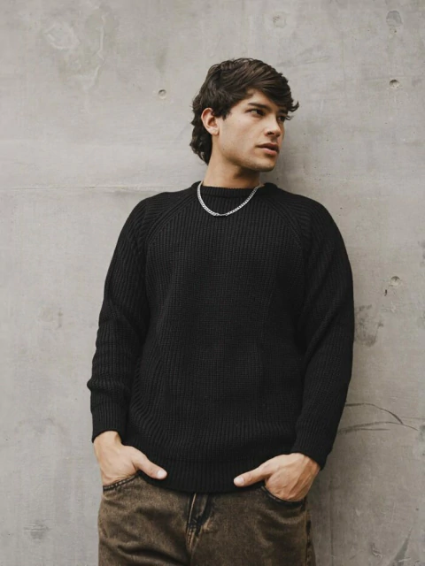 SWEATER PERLE NEGRO (05862)