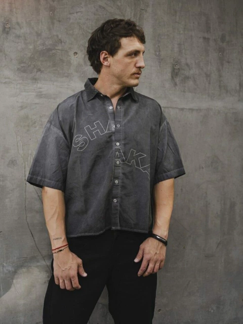 CAMISA LOGO SHIRT GREY (05771)