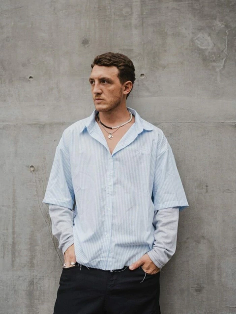 CAMISA DOBLECARA CELESTE (05563)