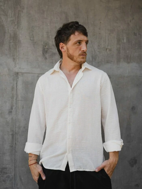 CAMISA TULUM CRUDO ML (06096)