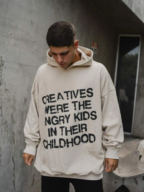HOODIE VANTA CREATIVE BEIGE (05413)