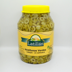 Aceitunas verdes en rodajas 2.9 kg