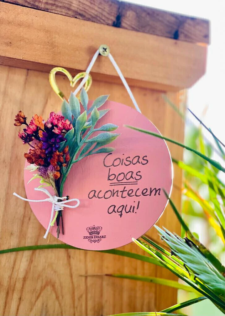 PLAQUINHA DE PORTA COISAS BOAS