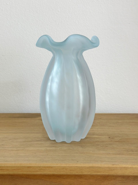 Vaso em Vidro tipo Murano - Azul Fosco - comprar online