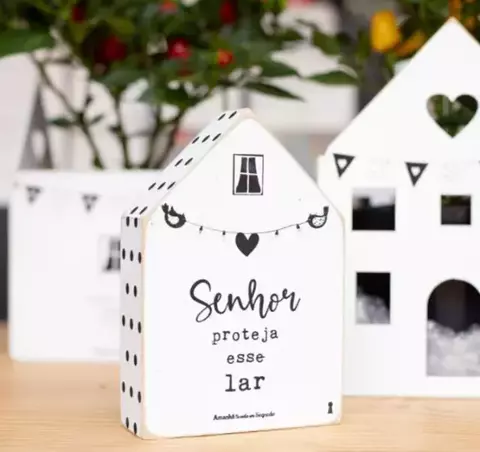 Box Casinha Senhor Proteja Esse Lar