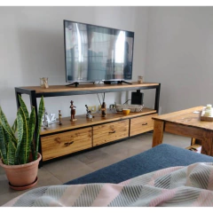 RACK PREMIUM DE TV 3 CAJONES 140x40x70 - Cuarenta Home & Deco
